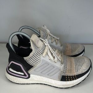 adidas Women's Sneakers - Cream, Black, and Pink